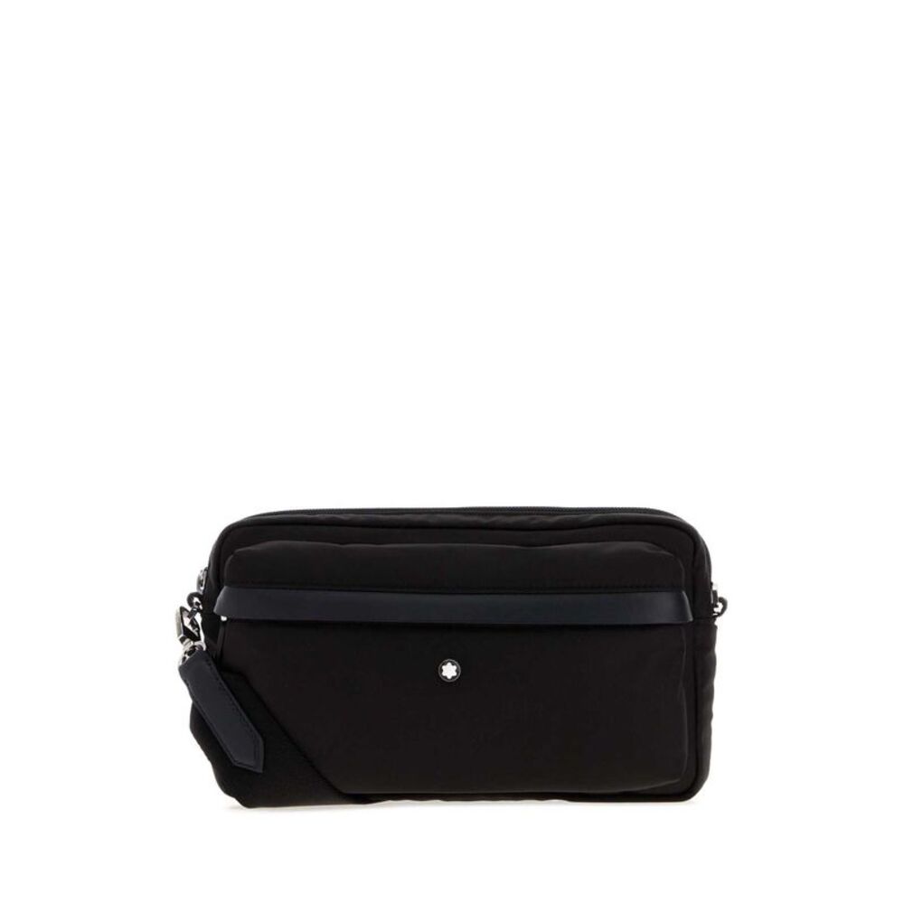 Montblanc Men Black Canvas Crossbody Bag